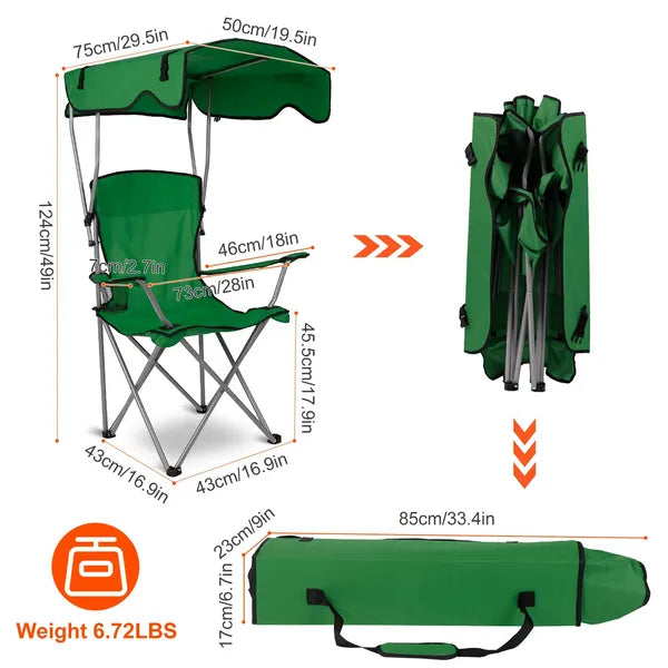 Folding Chair with Canopy
