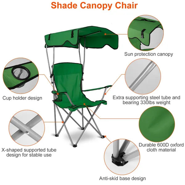 Folding Chair with Canopy